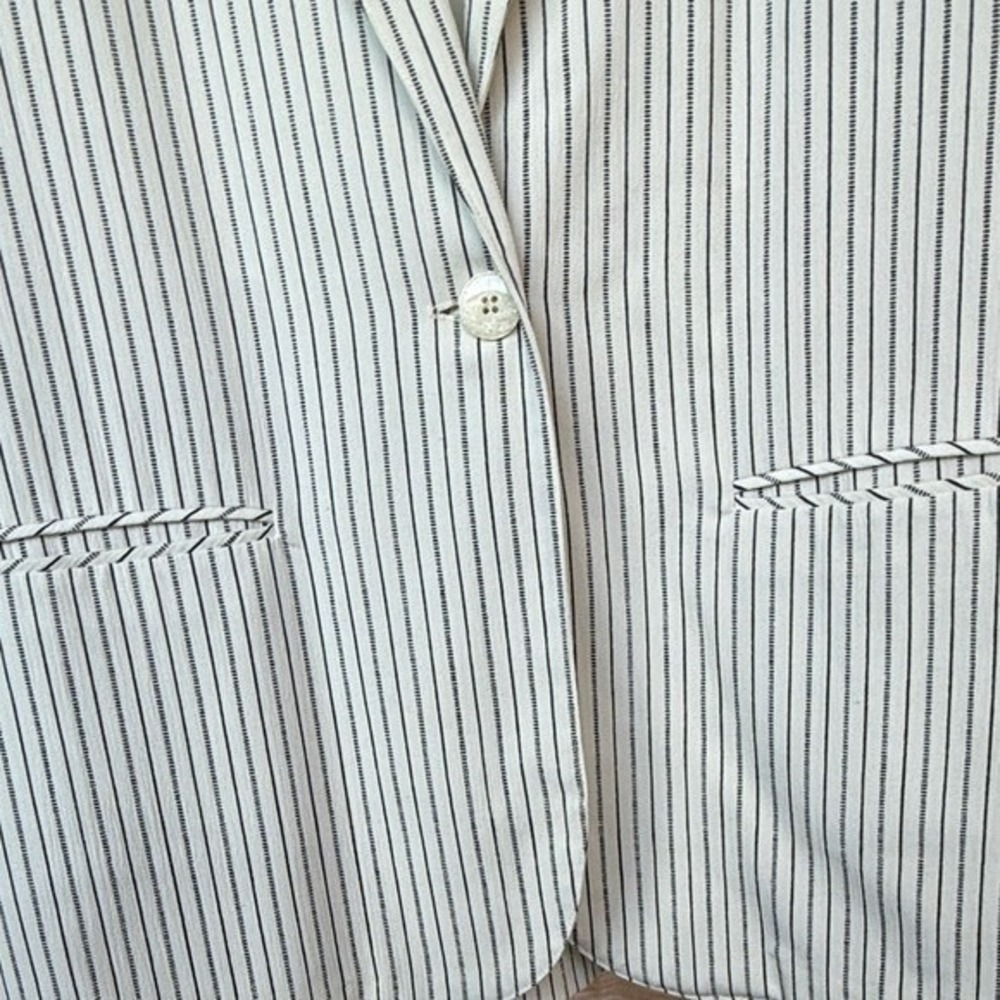 Vintage Women's Toni Garment by CC Magic Striped Blazer Jacket Size Medium - Picture 5 of 7